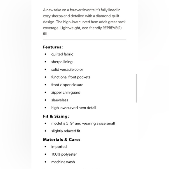 Black Quilted Vest with Pockets - Picture 4 of 4